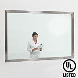 Fire-Rated Cleanroom Window; CleanMount™, Single Pane, 45 Minute Rating, 316L Stainless Steel