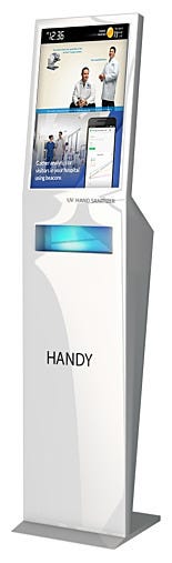 HandyTAB Series UV-C Hand Sanitizers with Integrated Tablet by Handy Enterprises