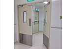 Hygienic Hinged FRP Fire-Rated Cleanroom Doors by Dortek