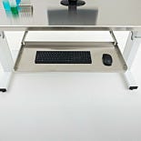 Tray; Keyboard, Roll-Out, Stainless Steel