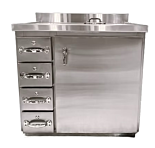 Decay and Storage Cabinet; Stainless Steel, 36.5