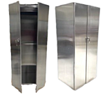 Tall Lead-Lined Storage Cabinet; Stainless Steel, 30.125