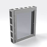 Pass-Through; Convenience Window, Wall Mount, Single Swing Door, Leak-Rated, 8