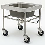 Mobile Soak Sink; Heavy Duty with Marine Edge, 304 or 316 SS