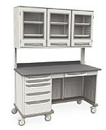 Metro Starsys Medical Cart Standard Drawers Kneewell Polymer 63