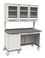 Metro Starsys Medical Cart Locking Door Kneewell Polymer 63