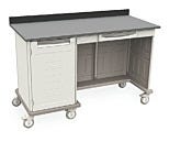 Metro Starsys Medical Cart Locking Doors Kneewell Polymer 63