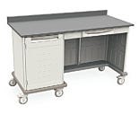 Metro Starsys Medical Cart Locking Doors Kneewell Polymer 63