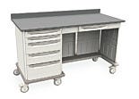 Metro Starsys Medical Cart Standard Drawers Kneewell Polymer 63