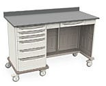 Metro Starsys Medical Cart Standard Drawers Kneewell Polymer 63
