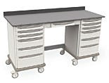 Metro Starsys Medical Cart Standard Drawers Kneewell Polymer 73