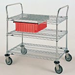 MW Series 700 Stainless Steel Utility Carts by InterMetro