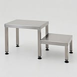 Dual-Level Gowning Bench; 304 Stainless Steel, 36