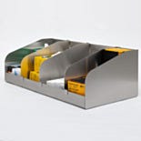 BioSafe® Wall-Mounted Modular Storage Unit with Adjustable Dividers