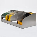 BioSafe® Wall-Mounted Modular Storage Unit with Adjustable Dividers