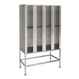 Garment Dispenser Station; 16 Compartments, Double Sided, 304 Stainless Steel, 36