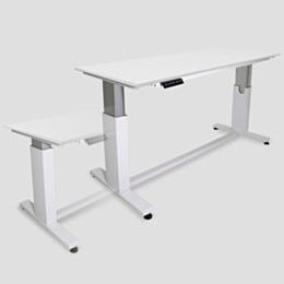 Work Station, Cleanroom, ErgoHeight®; Polypropylene, Solid Top, 72