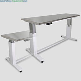 Work Station, ErgoHeight®; 304 Stainless Steel, Solid Top, 72