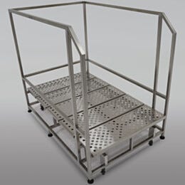 Mobile Work Platform; Non-Continuous Welded, 1 Step, 304 or 316 SS, 36