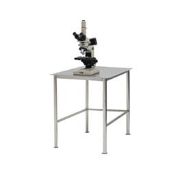 Work Station, BioSafe® SolidTop™ EP 304 or 316 Stainless Steel, Heavy-Duty, Round Tube, 24