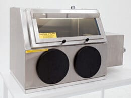 Glovebox; Negative Pressure Exhaust, BioSafe®, 304 or 316 SS, Continuous-Seam Welds, 49