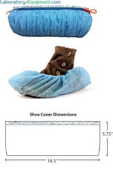 Shoe Covers; Spunbond Polypropylene, 600 pairs