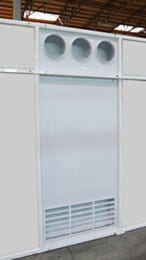 Vertical Air Return, Wall Mount, 8'H, Powder-Coated Steel, High Capacity/Efficiency