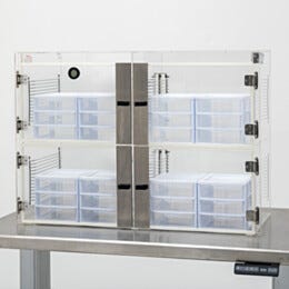 Drawers for ValuLine® Desiccators; Sliding, Polypropylene, 3 Drawers, 7.25