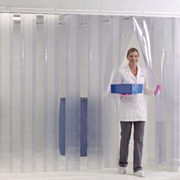 Strip Shield; Anti-Static PVC, 60 mil, 8' H, in 8