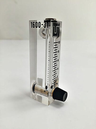Acrylic flowmeter. Product details may differ | 1600-31 displayed