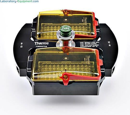 Allows all of the samples to swing outwards as the centrifuge is spun.  |  1717-08 displayed