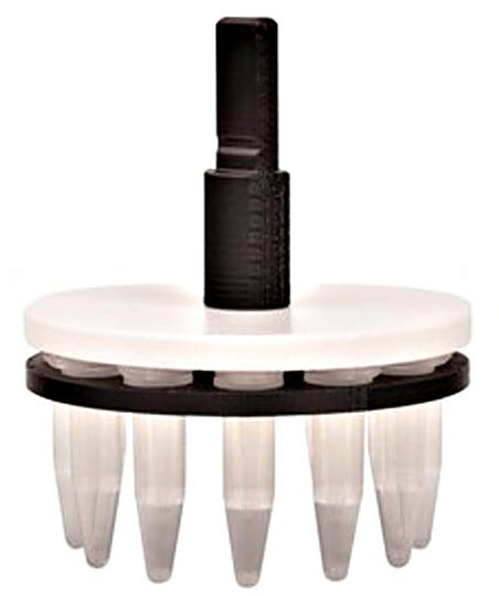 #451 holds 8 tubes (1.5ml polypropylene, Eppendorf tubes)  |  5323-48 displayed