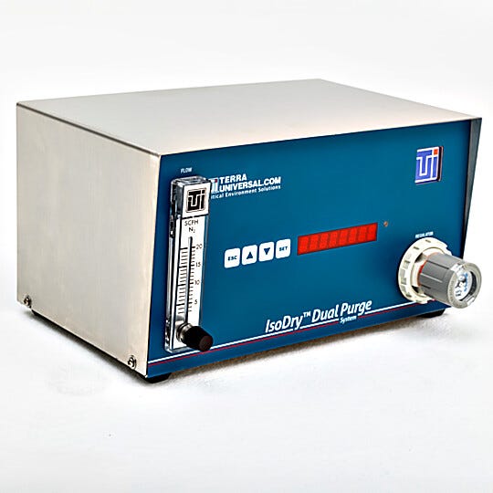 Provides variable gas purge levels to maintain humidity set points | 9500-05 displayed