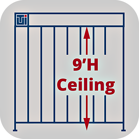 Service to adjust Valuline® softwall cleanroom heights to 9'H  |  6600-66-VL-9H displayed