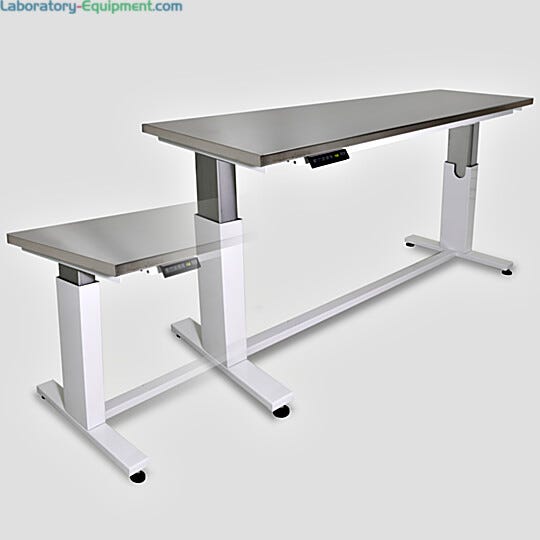 Reinforced stainless steel frame enchances lateral stability, ensuring a stable surface for benchtop equipment | 1521-45-E displayed