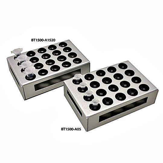 Optional Adapter, 20 x 1.5/2.0 ml for Benchmark Scientific microplate shakers, BT1500-A1520 | 2823-95 displayed