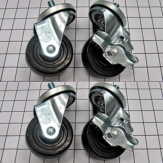 Optional 3-inch diameter caster set | 1700-44 displayed