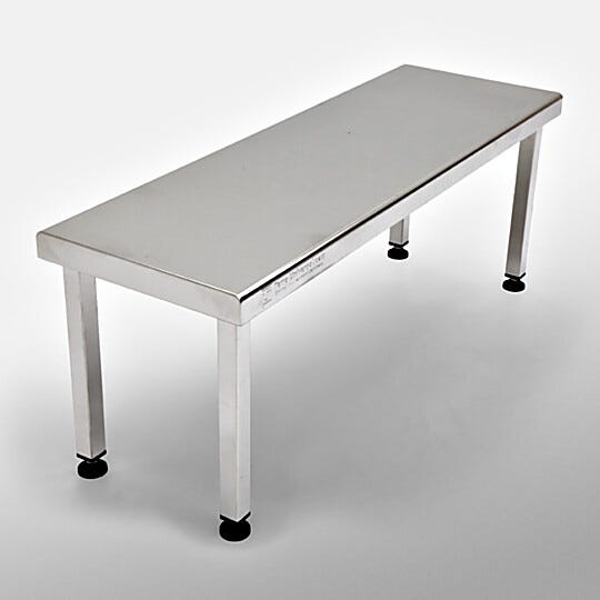 Free Standing Solid Top Gowning Bench, ISO 5-Compliant | 1530-27-2 displayed