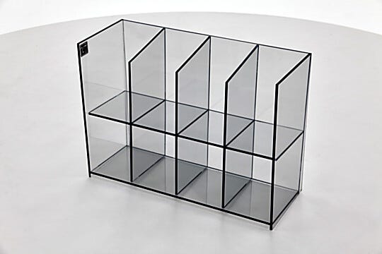 Static Dissipative PVC Benchtop Organizer | 4950-02 displayed