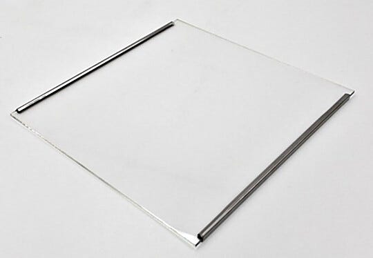 Acrylic shelf meant for fitting into a series 100 pass-thru