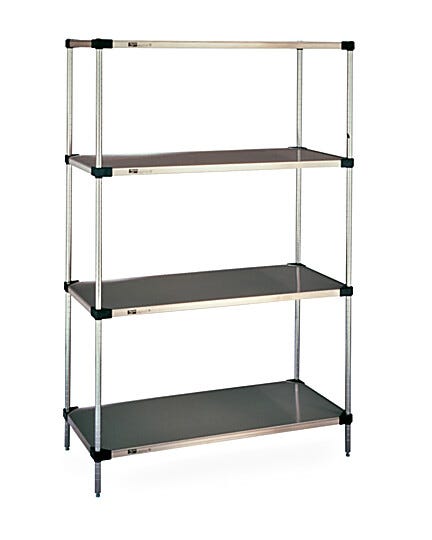 18-gauge Type 304 Stainless steel with black epoxy corners and raised ship’s edge