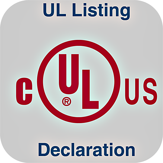 UL Listing Declaration for Fire-Rated Pass-Throughs