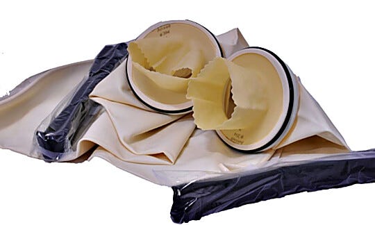 Bactron Sleeve Assembly Size 9 Large Cuffs for Ergonomic Arm Port Doors | 3901-02 displayed