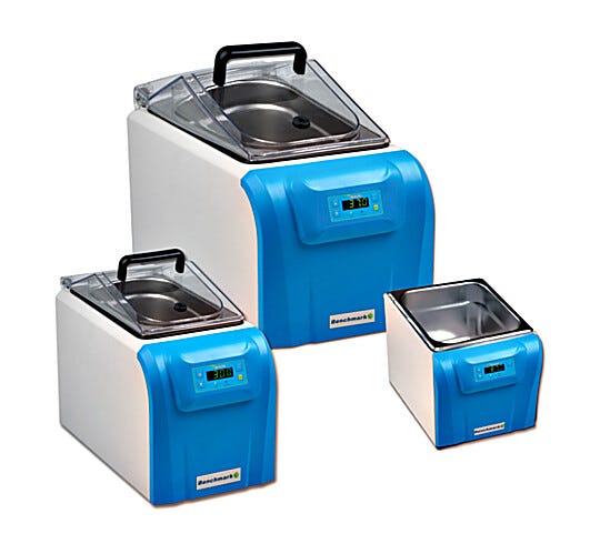 Benchmark Scientific myBath digital water bath is designed for heating reagents and samples in uniform conditions