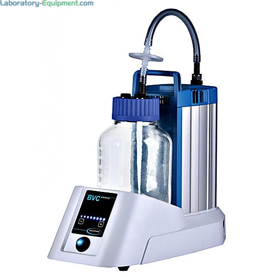 Vacuubrand BVC Control Fluid Aspiration Systems with four liter polypro collection bottle | 3642-53 displayed