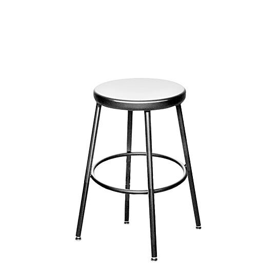 BioFit Ajax Series Low, 18" Desk Height Stool; use in laboratory, cleanroom, or healthcare industries  |  2804-85 displayed