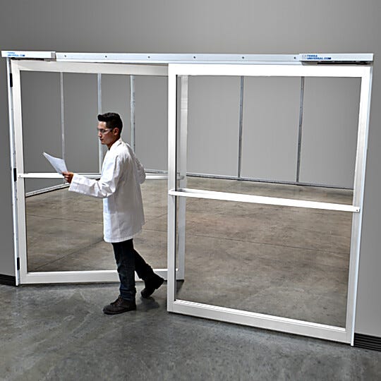 Extra-Wide Cleanroom Swing Doors