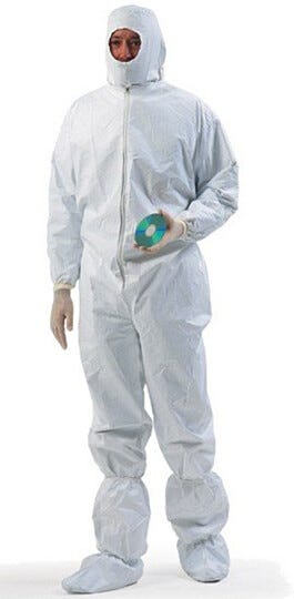 Disposable clearnoorm coverall.  |  1350-50 displayed