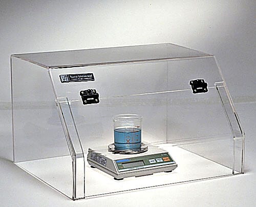 Acrylic Mini-Hood creates a "dead-air box" to shield delicate processes like powder weighing from air drafts, bumps or spills | 4950-89 displayed