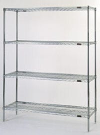 Eaglegard Shelf Unit is manufactured with cleanroom-compatible materials  |  1372-73 displayed